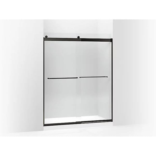 Kohler Levity(R) Sliding Shower Door, 74" H X 56-5/8 - 59-5/8" W, With 1/4" Crystal Clear Glass And Towel Bars K-706015-L-ABZ - main
